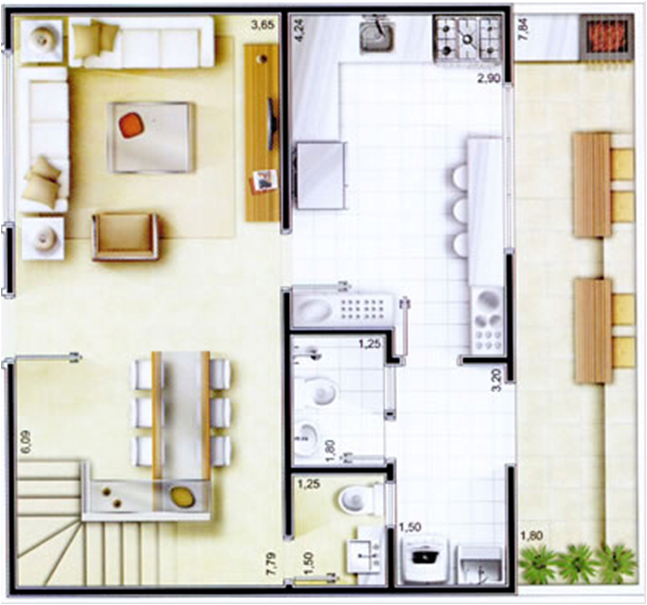 planos de casas pequenas segundo piso