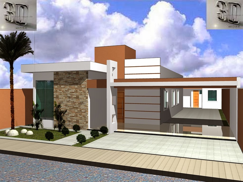 fachadas-de-casas-modernas-2014- | Decorando Casas