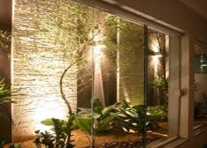 Iluminação de jardim de inverno - Decorando Casas