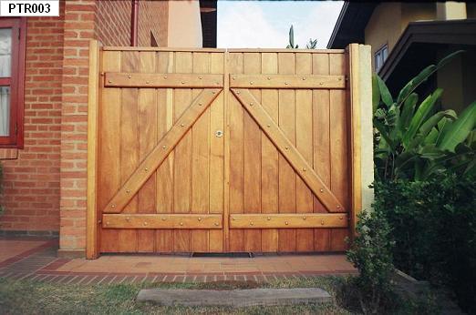 Fotos portões de madeira para garagem | Decorando Casas