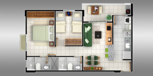 Plantas-de-apartamentos-com-2-quartos