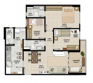 plantas-apartamentos-3-quartos