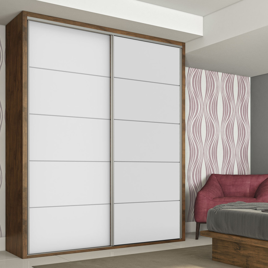 Modelos de armários para quarto com porta de correr - Decorando Casas