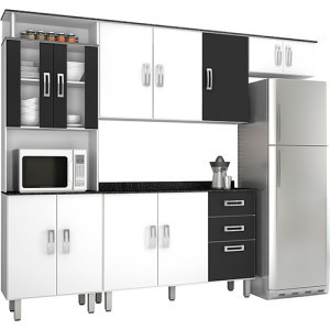 Armário-cozinha-preto-branco-cozinha-compacta