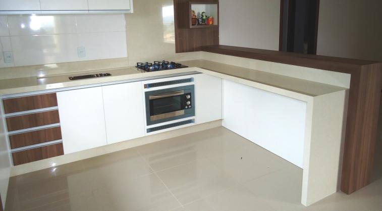 Bancada-cozinha-americana-porcelanato | Decorando Casas