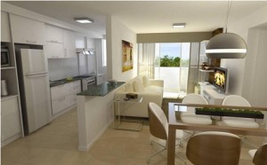 Sala-com-cozinha-americana-pequena-planejada