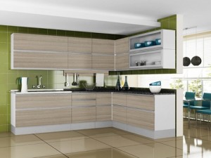 Armário embutido para cozinha pequena - Planejados