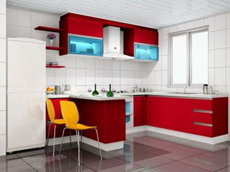 Decoração-da-cozinha-com-vermelho-e-branco