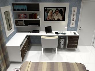Home-office-no-quarto-com-TV