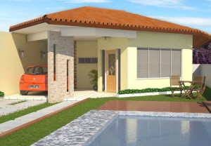 Modelo-de-Casa-Térrea-com-3-Quartos