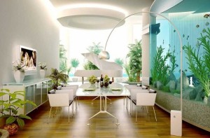 Aquários Como decorar a sala com aquário Decorando Casas