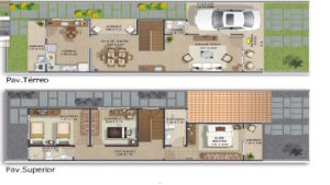 Plantas-de-casas-com-3-quartos-e-2-andares