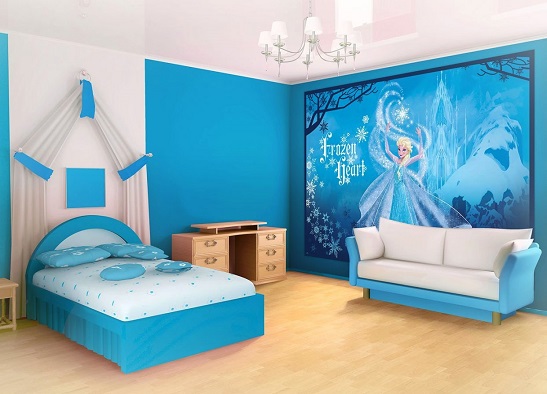 Decoração de quarto da Frozen - Decorando Casas