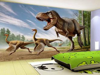 Quadro Decorativo dinossauro Desenho animado infantil dinossauros